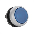 Leuchtdrucktaste, flach, blau
